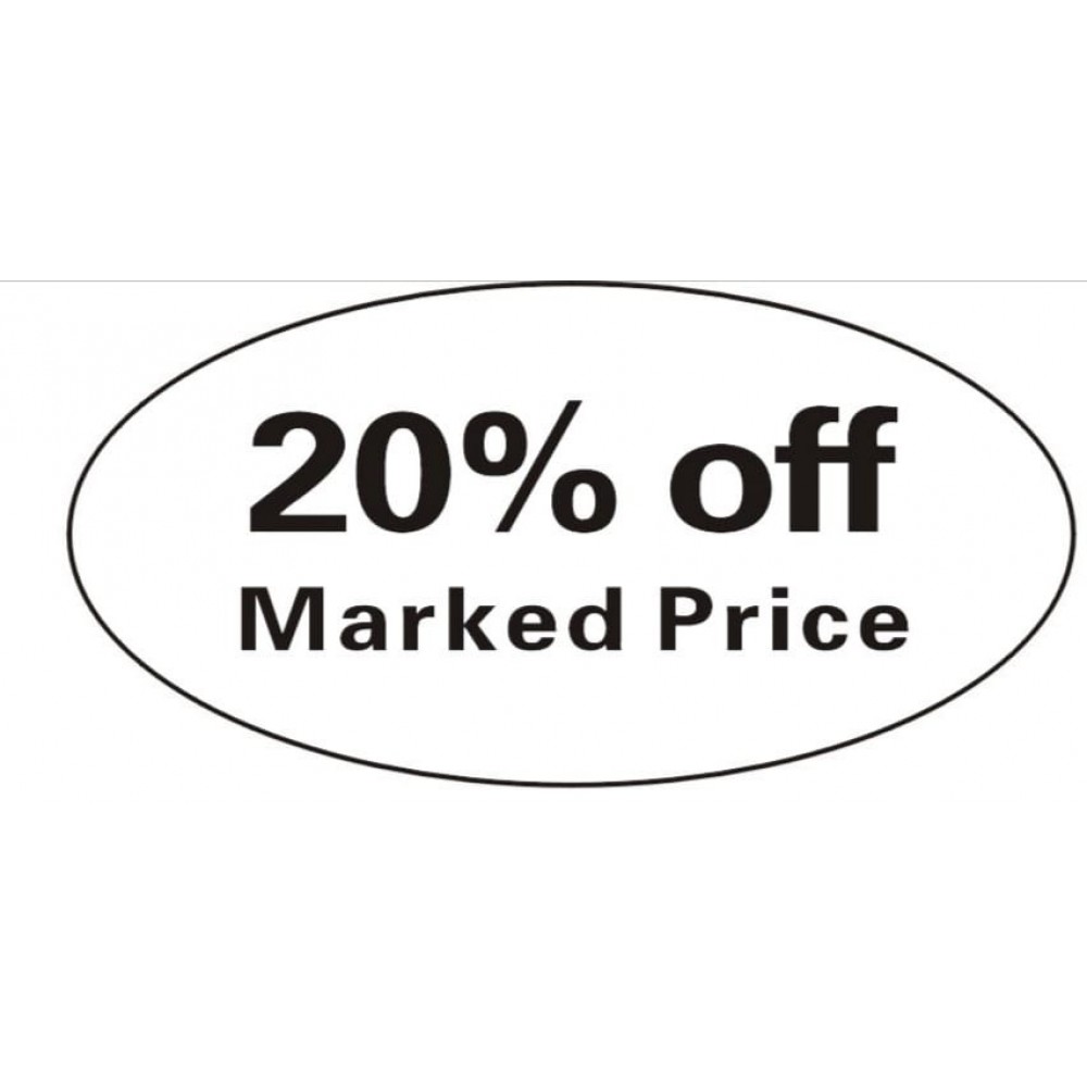 Pricing Label "20% off Marked Price"