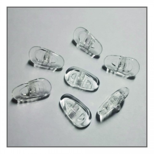100 PCS SILICONE TEAR DROP NOSE PADS SCREW FIT 