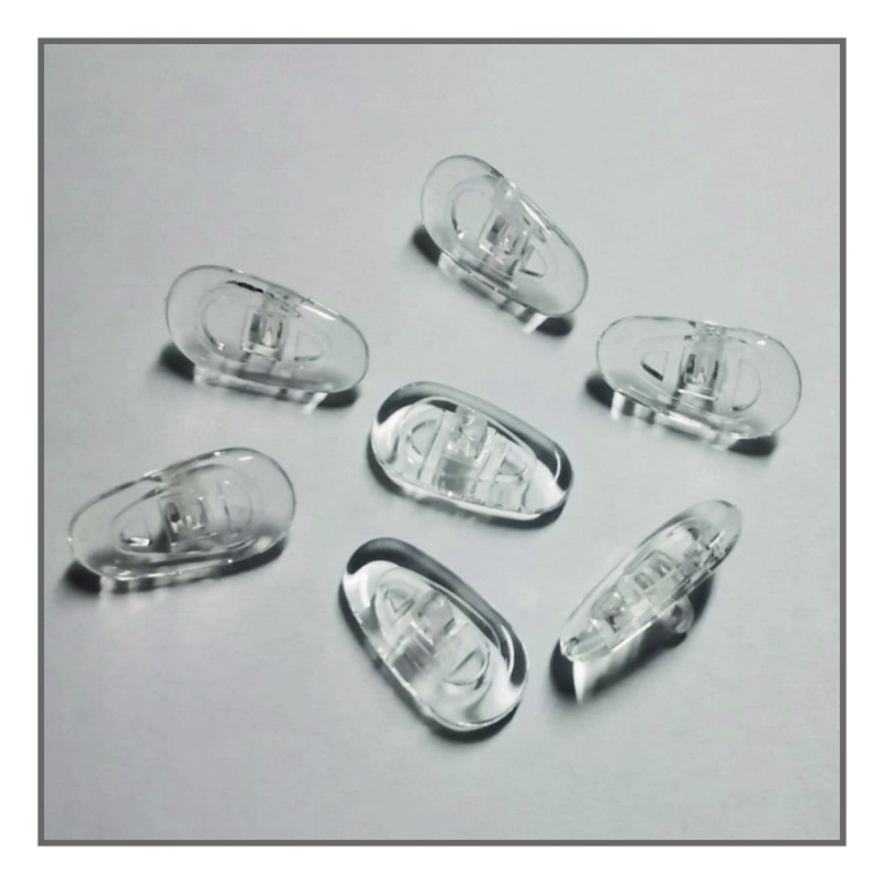 100 PCS SILICONE TEAR DROP NOSE PADS SCREW FIT  100 PCS SILICONE TEAR DROP NOSE PADS SCREW FIT
