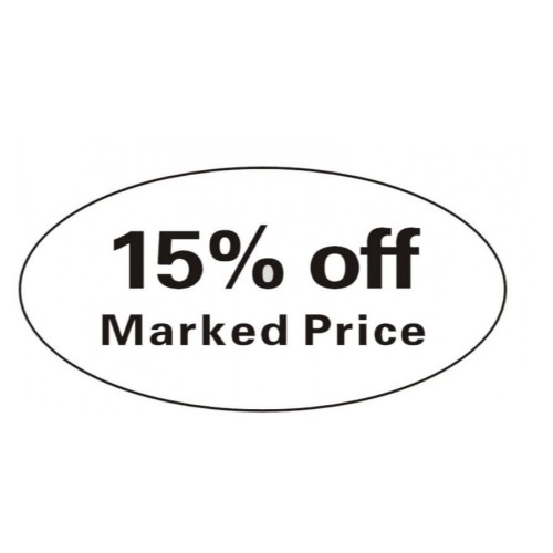 Pricing Label "15% off Marked Price"