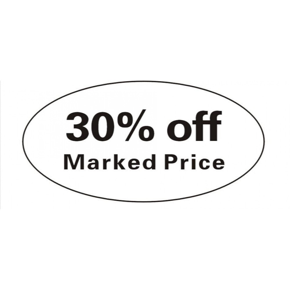 Pricing Label "30% off Marked Price" Pricing Label "30% off Marked Price"