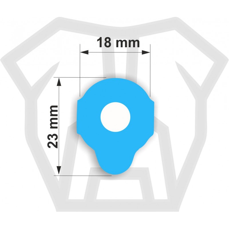 BULLDOG BLOCKING PADS STANDARD 18*23MM BULLDOG BLOCKING PADS STANDARD 18*23MM