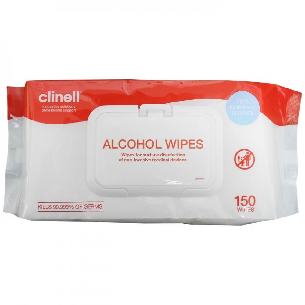 Clinell  Alcohol wipes (PACK OF 150)