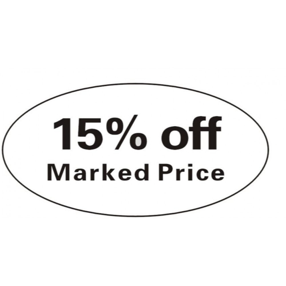 Pricing Label "15% off Marked Price"