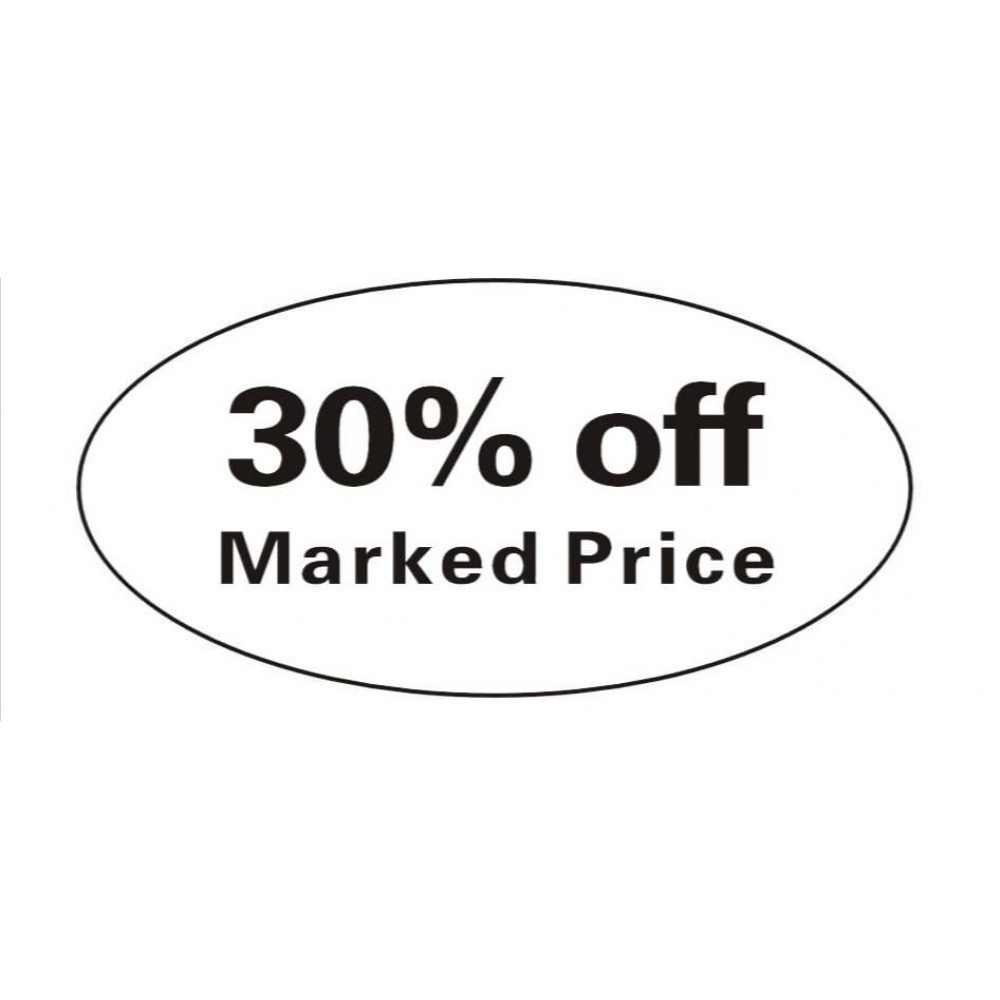 Pricing Label "30% off Marked Price"