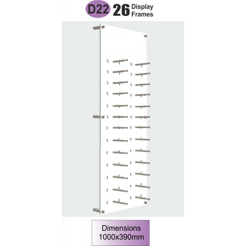 D22 Acrylic Wall Displays