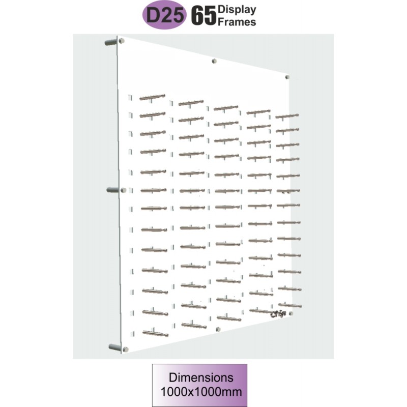 D25 Acrylic Wall Displays  D25 Acrylic Wall Displays