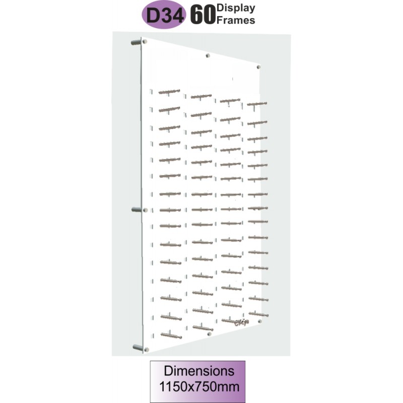 D34 Acrylic Wall Displays  D34 Acrylic Wall Displays