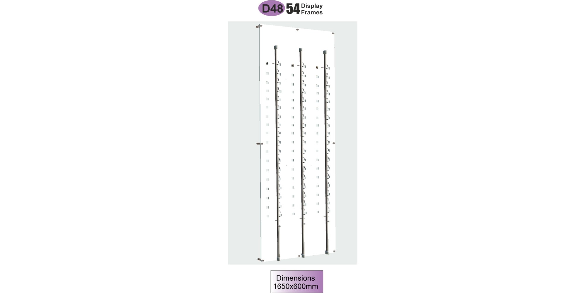 D48 Frame D48 Acrylic Wall Displays | WALL DISPLAY UNITS by Clear Vision Eyewear ...