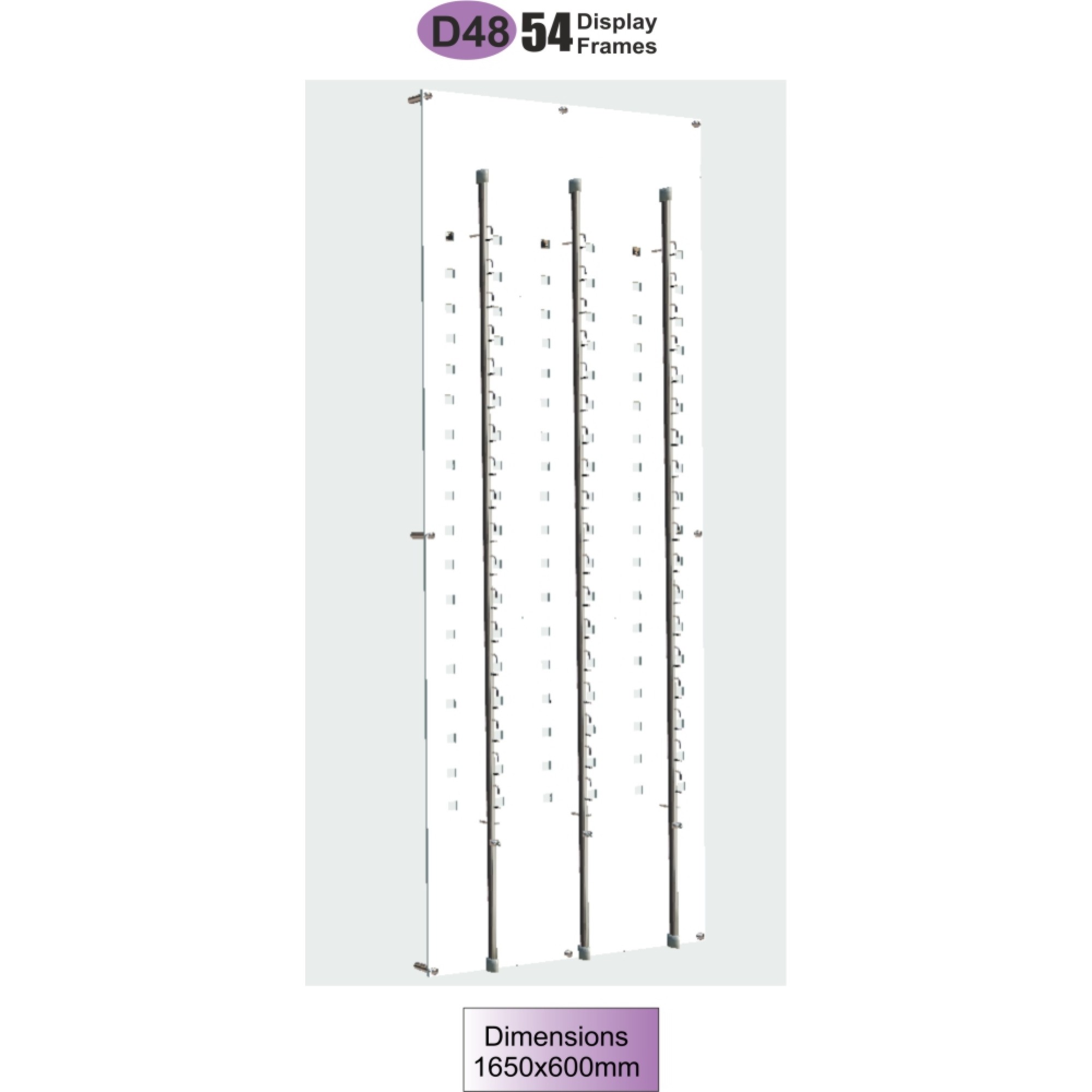 D48 Frame D48 Acrylic Wall Displays | WALL DISPLAY UNITS by Clear Vision Eyewear ...